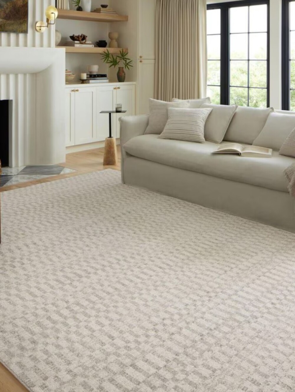 Loloi Kamala 2'7x8 Ivory Grey Runner Rug